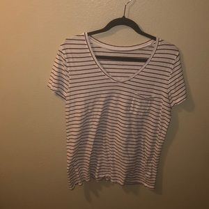 Striped V-Neck